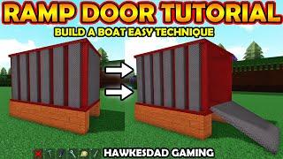 Roblox Build a Boat for Treasure Tutorial ! How to Build Ramp Door for Planes, Tanks, Ships, Trucks