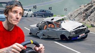 ПАЦАНЫ НА ЖИГЕ РАЗБИЛИСЬ С ОБРЫВА...! | BeamNG.drive