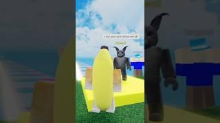 Banana Cat outruns Hecker!  #roblox #bananacat #hecker #elgato #cat #sad #trend #shorts