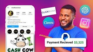 Make $5,325 Monthly with Instagram Faceless Cash Cow Page | Make Money Online 2024