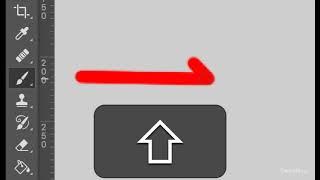 Как нарисовать прямую стрелку в Фотошопе кистью