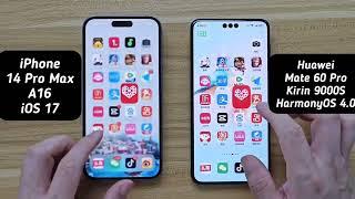 Huawei Mate 60 Pro Vs iPhone 14 Pro Max Speed Comparison!