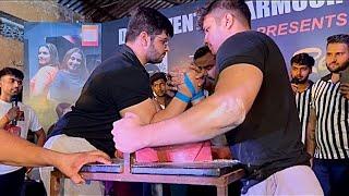 AABHAS RANA VS YUVRAJ VERMA||COC FINAL BOUT AT MODINAGAR ARMWRESTLING COMPETITION