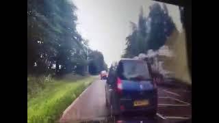 Dangerous driving by taxi driver Paul Toland Taunton Somerset. Paul Toland's footage.