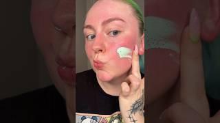 LOVE WATCHING THE ROSACEA DISAPPEAR #rosacea #redness #colortheory #colorcorrection #makeup