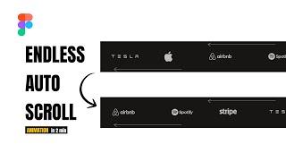 How to Create ENDLESS AUTO SCROLL Animation in Figma