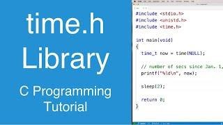 Time Library | C Programming Tutorial