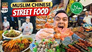 EP 129 Muslim Chinese Street Food Tour in Xi'an | Incredible Night Food Street ഇത്‌ വേറെ ലെവൽ 