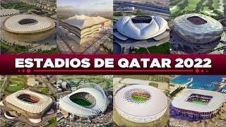 Los ESPECTACULARES Estadios del Mundial QATAR 2022 ️ | Capacidad y Fixture por estadio