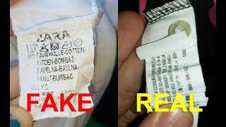 Real vs fake Zara polo shirt. How to spot fake Zara