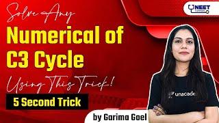 Solve any numerical of C3 Cycle using this trick! | 5 Second trick | Garima Goel #shorts