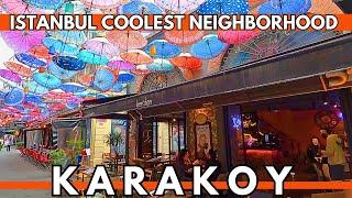 ISTANBUL TURKEY 2023 Karakoy Neighborhood LifeStyle 10 May Walking Tour | 4K UHD 60FPS