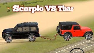 Red Thar VS Black Scorpio Indian Cars Simulator 3D Android Gameplay