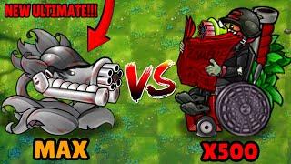 PVZ Fusion 2.3.1 Challenge New Plants - Big Iron Gatling Pea vs x500 Zombies - Who Will Win?