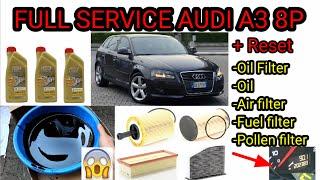 FULL SERVICE on AUDI A3 8P 2.0TDI 2009 [+Service light RESET]