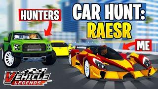 First Licensed Brand Car Hunt in Vehicle Legends Roblox! (Raesr)