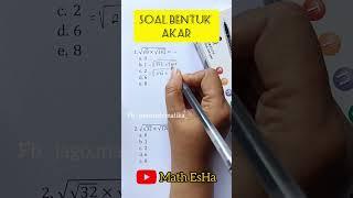 SOAL AKAR DALAM DALAM MATEMATIKA DASAR SOAL TES MASUK KERJA