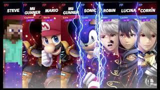 Super Smash Bros Ultimate Amiibo Fights – Steve & Co #260 Team Battle at Find Mii