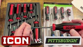 Icon Screwdrivers vs Pittsburgh Pro Screwdrivers