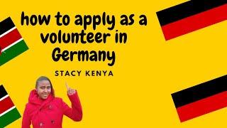 HOW TO APPLY VOLUNTEER JOB IN GERMANY|Step by Step #germany # #volunteer#volunteering #fsj #bfdi