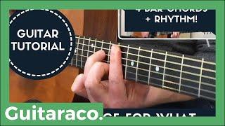 Nice for What - Drake // Bar Chord Guitar Tutorial (4 Chords)