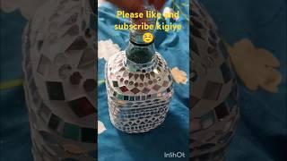 A beautiful mosaic art on bottle #shorts #ytshorts #anjula designer #craft #tranding