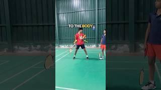 Singles Player playing Doubles ‍️ #badminton