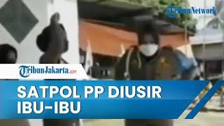 Video VIRAL Sekelompok Anggota Satpol PP Diusir Ibu ibu Pemilik Rumah saat Berteduh