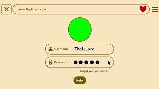 Website Login Intro | Free Template | No Text | ThatsLyra