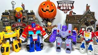 Transformers Rescue Bots Magic Halloween Special! Optimus Prime, Bumblebee, Megatron, & Starscream!