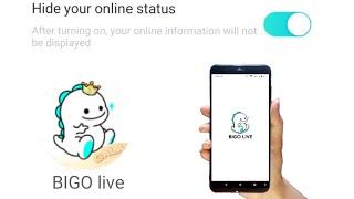 how to hide your online status on BIGO live.