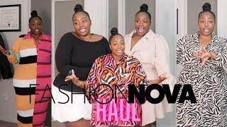 Plus Size Fashion Nova Curve Haul | Dresses, Coats, PJs & More | Try-On Haul | Quiara B