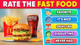 Fast Food Tier List | Rate the Junk Food     Food Quiz | Daily Quiz