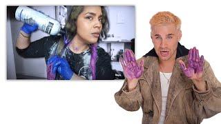 Hairdresser Reacts: Lavender Hair Gone Wrong… (While I Color My Hair Lavender!)