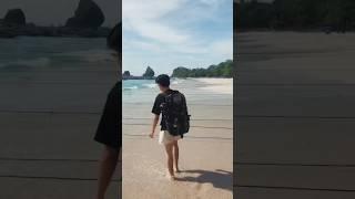 Liburan ke Pantai Papuma Jember bareng sepupu #shorts