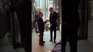 Prince William's photo op hilariously interrupted by a lift