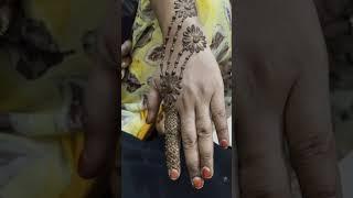 Simple Henna design #asmi #mehndi #artist 🩶🩶🩶