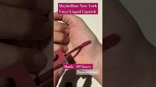 Maybelline New York Vinyl Liquid Lipstick shade 65 saucy #trending #viral #ytshorts  #makeup