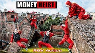 PARKOUR VS MONEY HEIST! 2 | No ESCAPE for BAD GUYS as POLICE close in (BELLA CIAO REMIX) | Epic POV