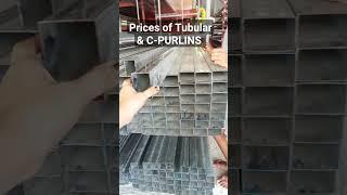 Prices of Tubular & C-PURLINS #amieronave #viral #trending #tubular #house #renovation #shorts