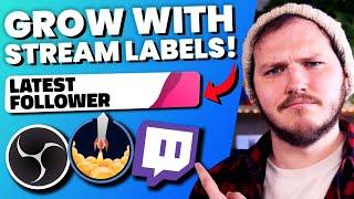 How to Add Stream Labels to OBS Studio With StreamElements