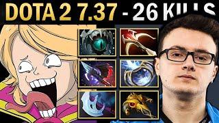 Invoker Gameplay Miracle with 26 Kills and Daedalus - Dota 7.37