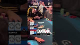 STONE BUBBLE WSOP $25,000 Super Main Event PHIL HELLMUTH!? | WSOP Paradise #shorts #wsop