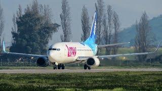 LAW - Latin American Wings Boeing 737-36N (CC-AVL) despegando desde Santiago a Puerto Príncipe