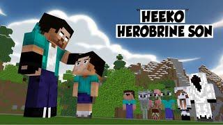 HEEKO AND GOOD ENTITY VS POSSESED HEROBRINE  - MONSTER SCHOOL ANIMATION