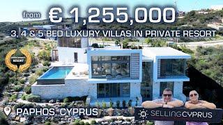 3, 4 & 5 bedroom luxury villas for sale in private resort in Paphos, Cyprus.