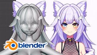 Anime Hair Modeling & Texturing  -  Blender Workflow