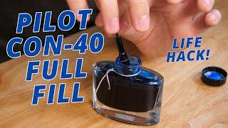 How To Fully Fill A Pilot Con-40 Cartridge/Converter Fountain Pen