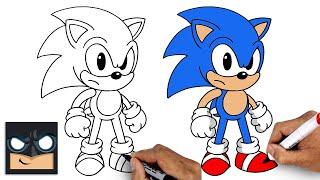 How To Draw Sonic the Hedgehog | Step By Step Tutorial