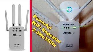 Очень крутой Репитер Роутер PIX-LINK 1200Mbps Двухдиапазонный 2.4/5GHz обзор и тест усиления сигнала